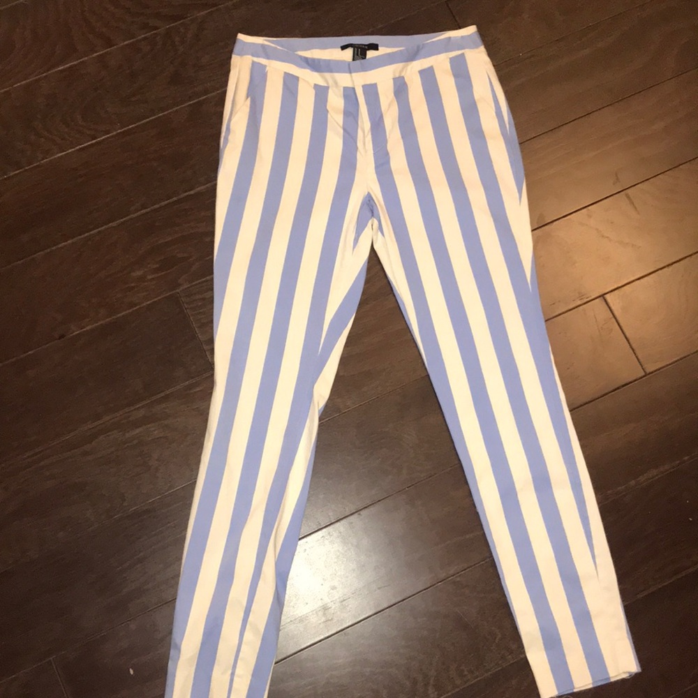 Forever 21 striped ankle pants